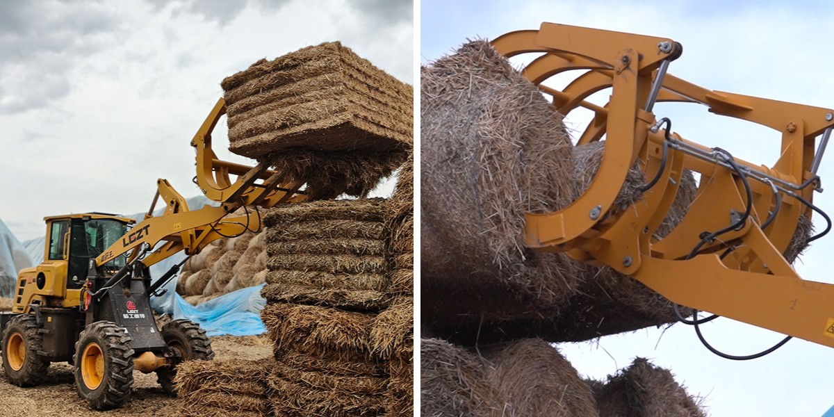 Pencengkeram Rumput Wheel Loader Pencengkeram Rumput Wheel Loader