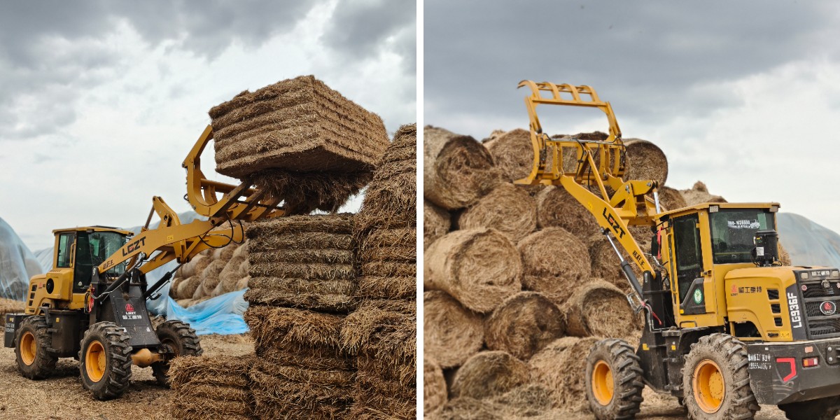 Grass Grabbing Fork Wheel Loader Grass Grabbing Fork Wheel Loader