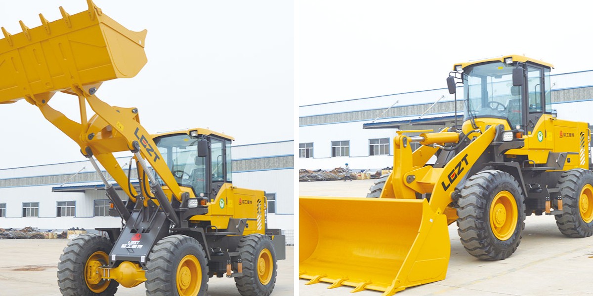 Petite chargeuse sur pneus à quatre roues motrices