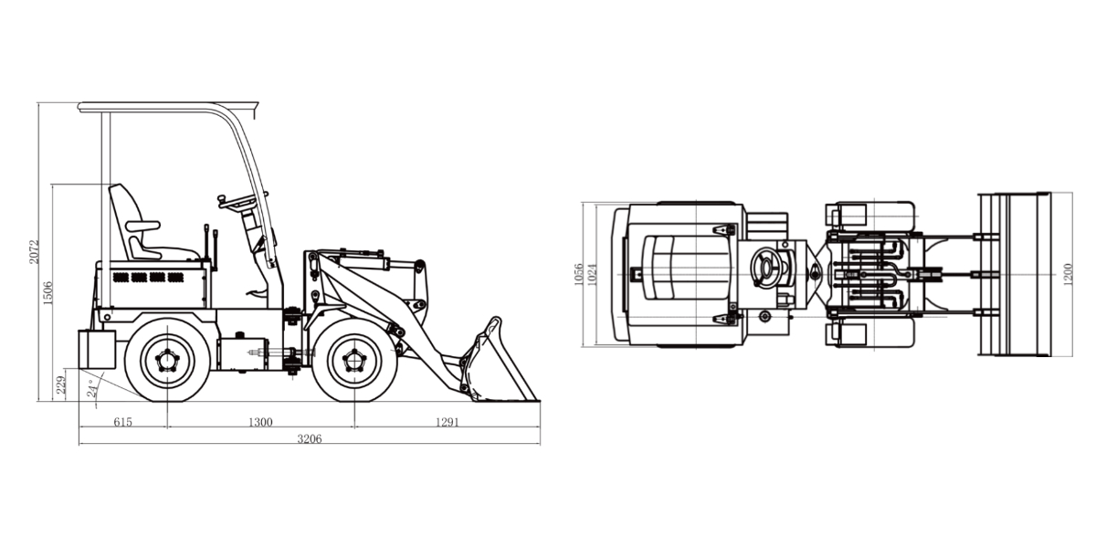 Electric Loader Tractor Electric Loader Tractor